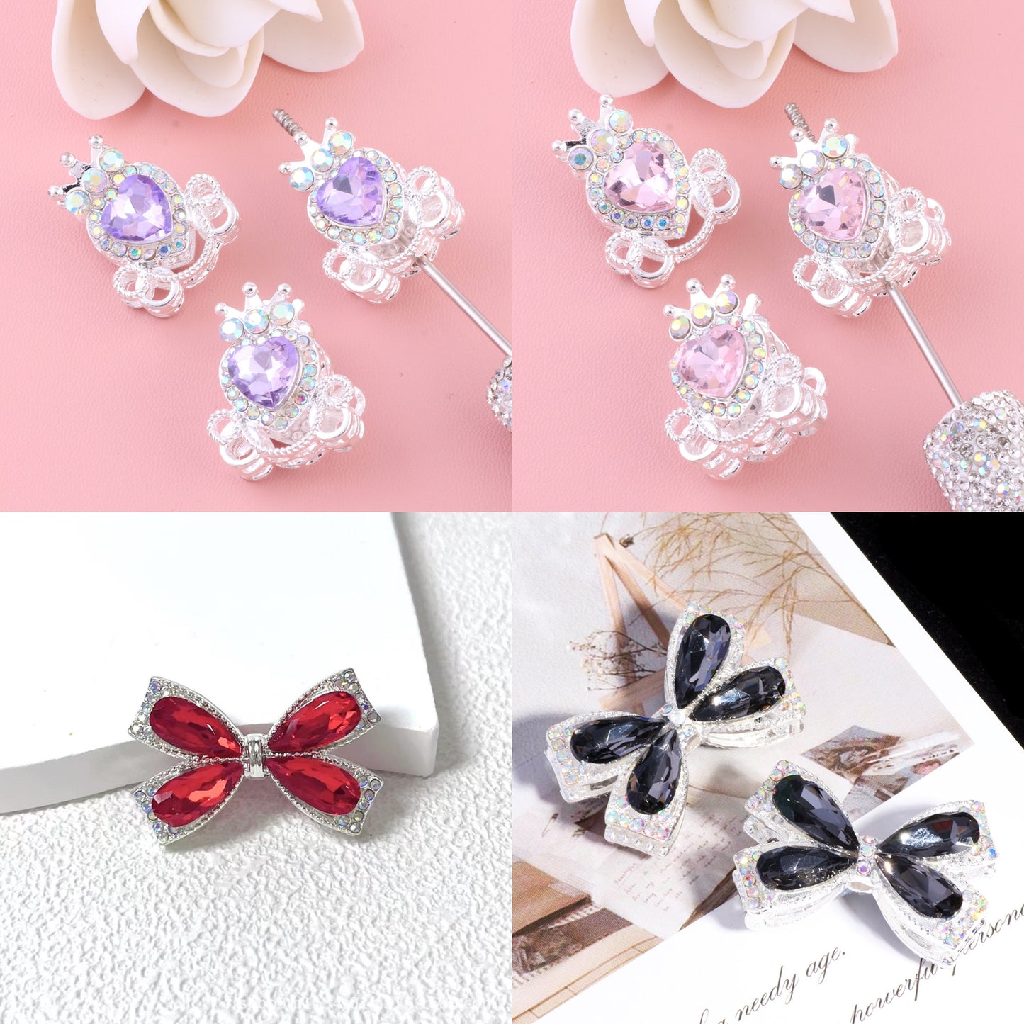 ♥【3.18新作】♥A1009 小さな輝きの寄せ集め DIYパーツ用 12種類