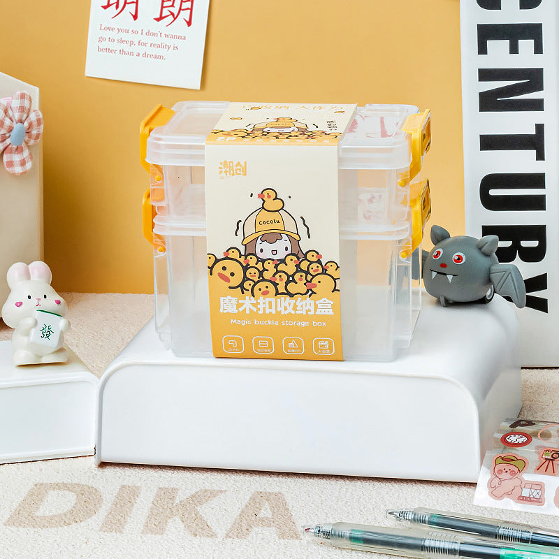♥【5.8新作】♥A1149 二段収納ケース DIYパーツ用 4色