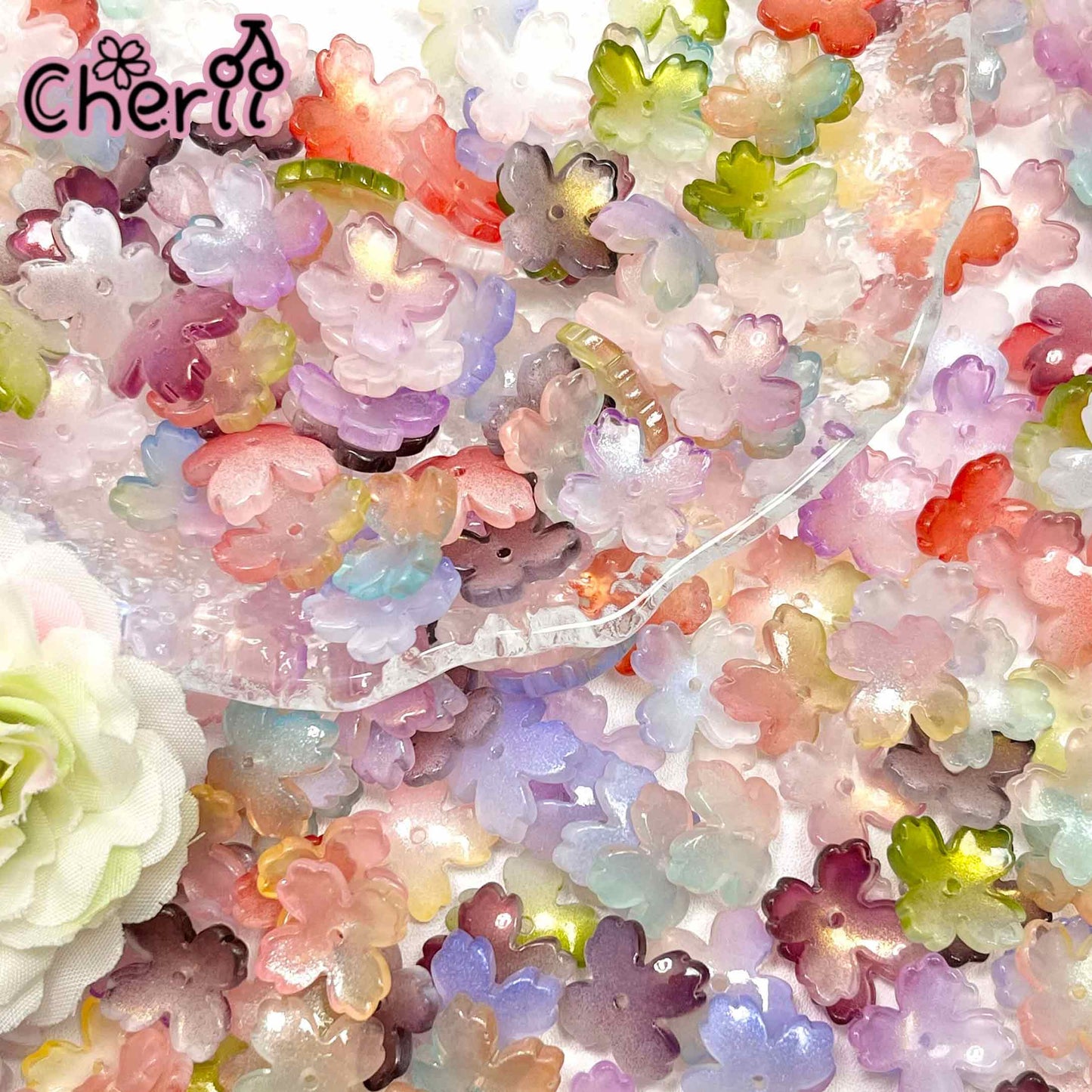 ♥【4.8新作】♥A1059 春霞にほどける花びら ガラス花