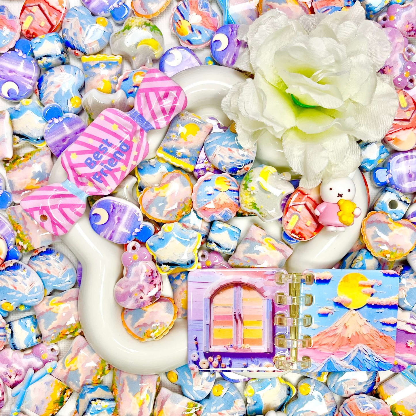 ♥【11.28新作】♥A0671 山影の詩 アクリルビーズ
