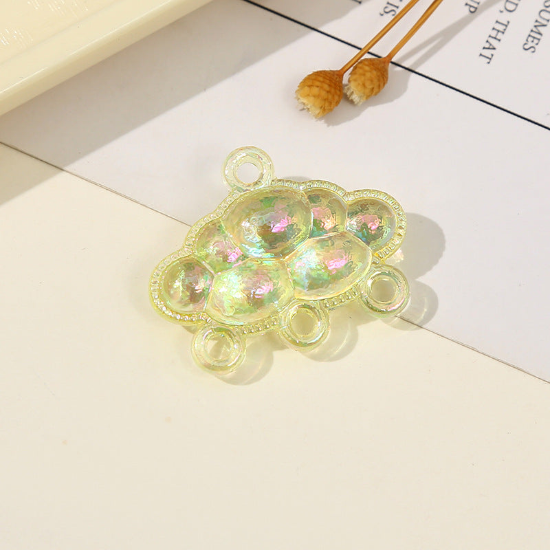 ♥【4.24更新】♥ A0204 雲☁️と蝶々 アクリルカンツキパーツ