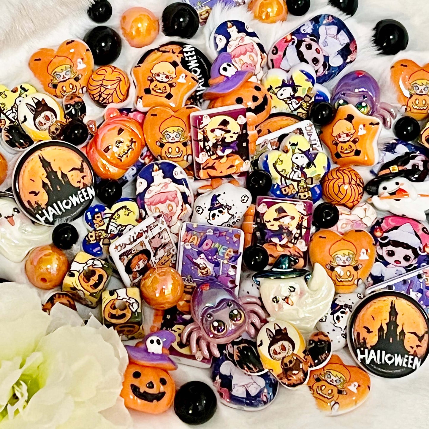 ♥【9.28新作】♥T016福袋 ハロウィンパーティー アクリルビーズ