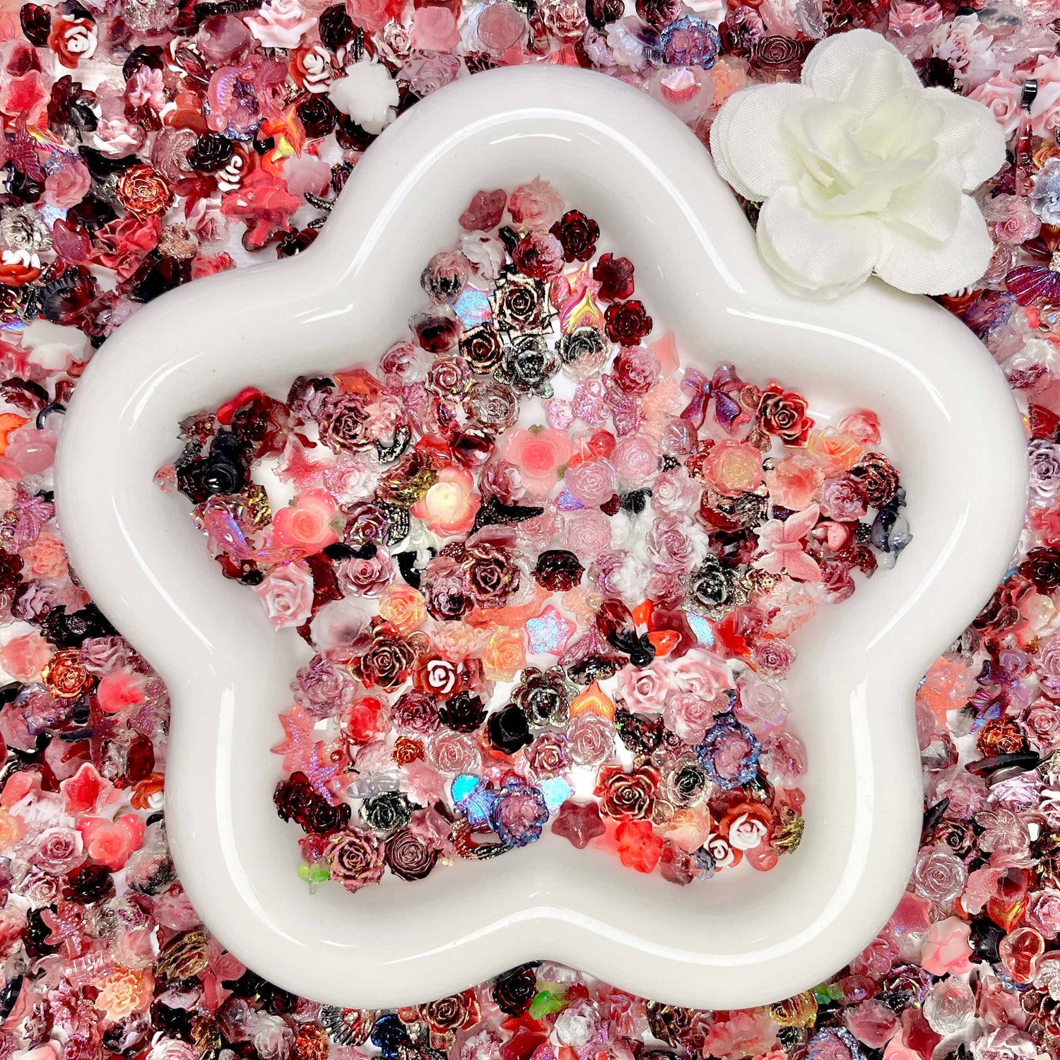 ソフトローズ、レジン硬質フラワー