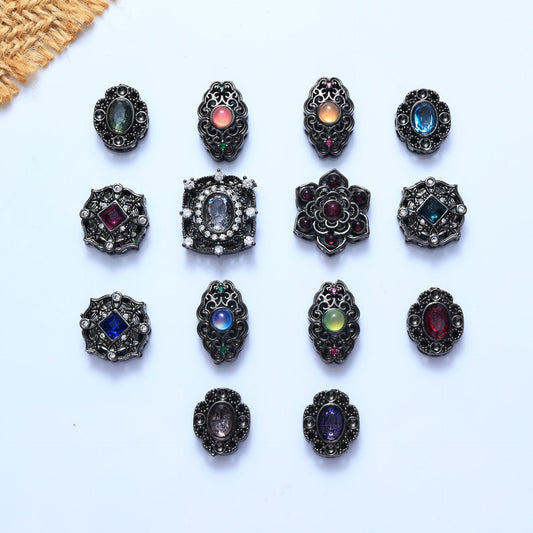 ♥【8.28新作】♥A1316 夜会のジルコン飾り DIYパーツ