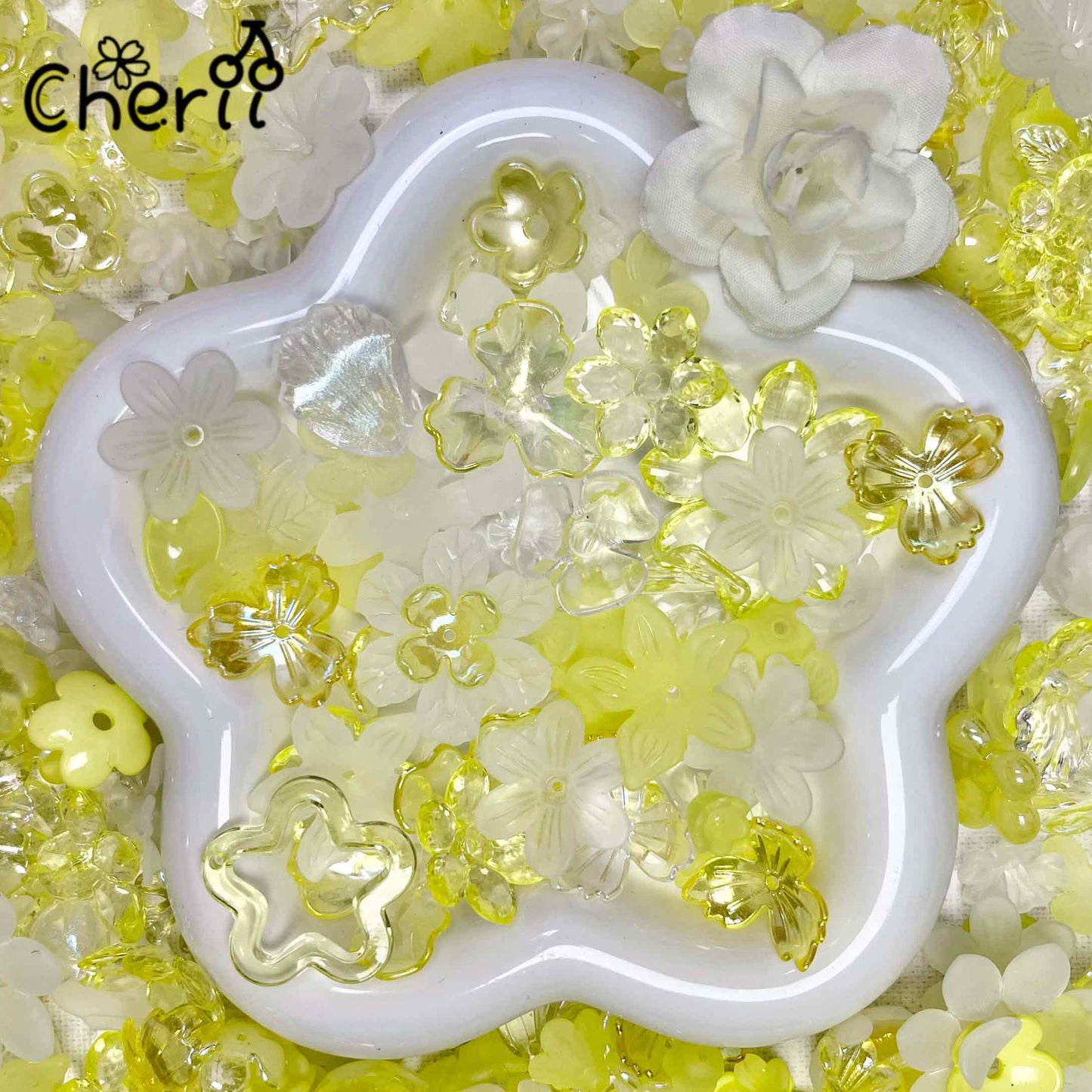 ♥【3.3更新】♥A0922 花の祈りを結ぶ 花 DIY用パーツ 6色