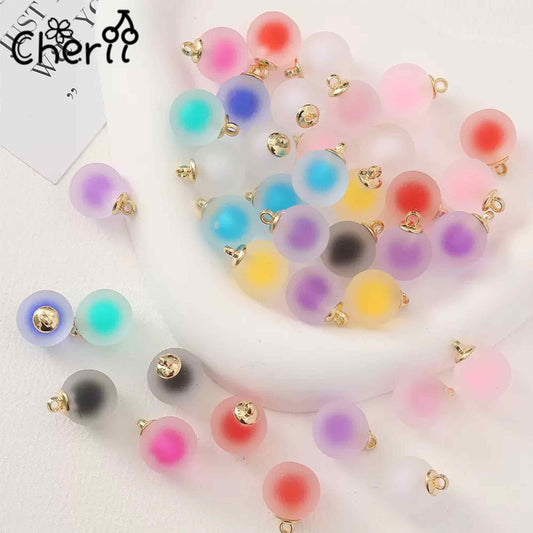 ♥【4.30新作】♥ A0180 二重モヤモヤ カンツキ ビーズ 16mm