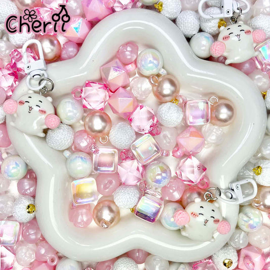 ♥【2.27新作】♥A0944 えいえいポン！チアタイム リース用かん付きビーズミックス8種類パーツ1種類