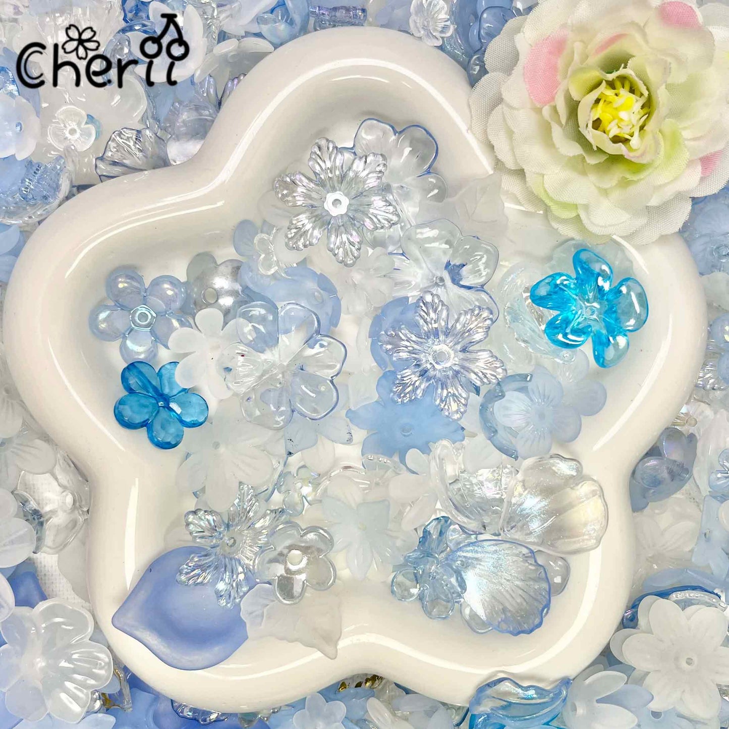 ♥【3.3更新】♥A0922 花の祈りを結ぶ 花 DIY用パーツ 6色