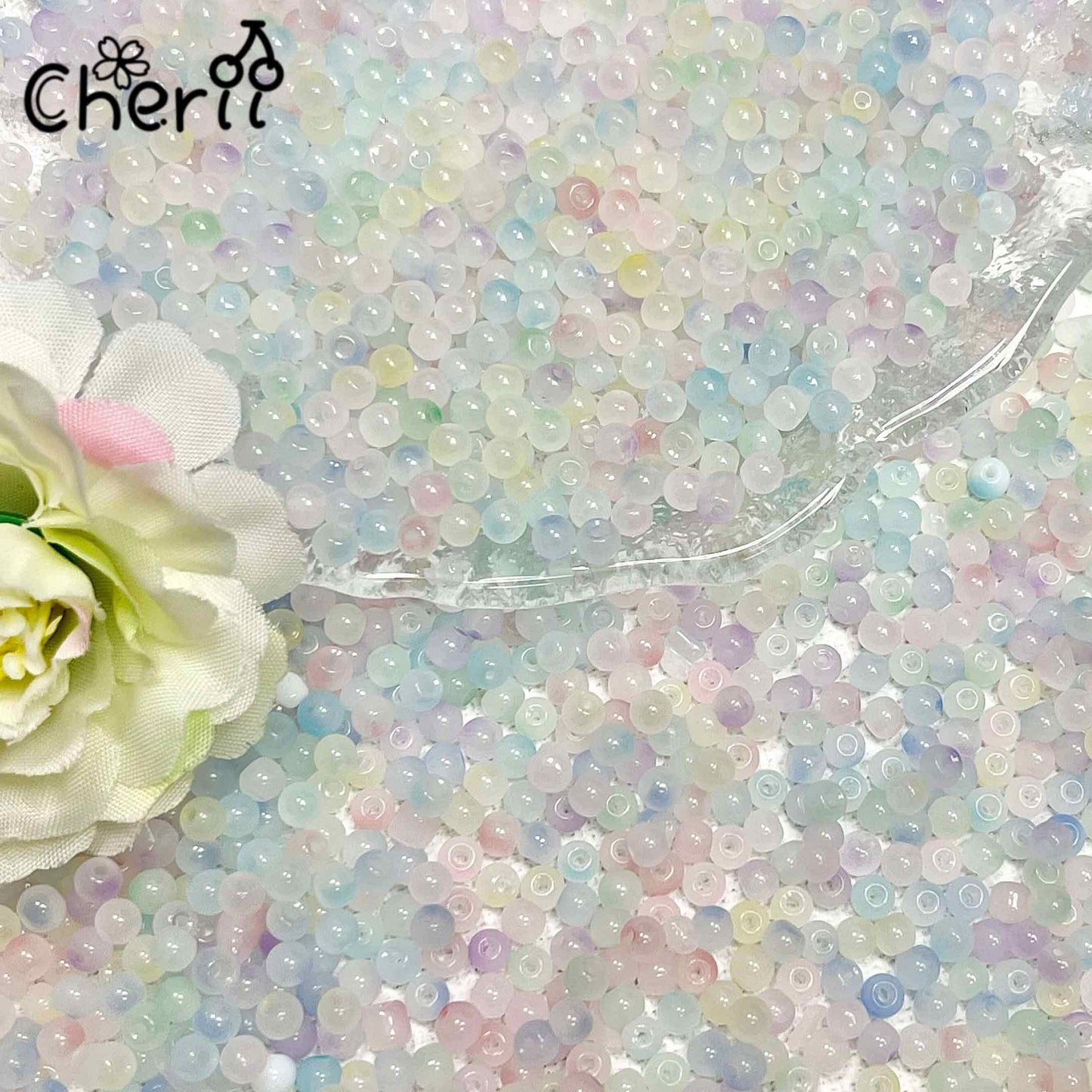 ♥【4.10更新】♥A0994 春を待つ町の色 ガラスビーズ 4mm