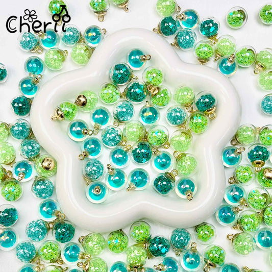 ♥【4.29新作】♥ A0174 木漏れ日の庭 アクリルビーズ ミックス 16mm