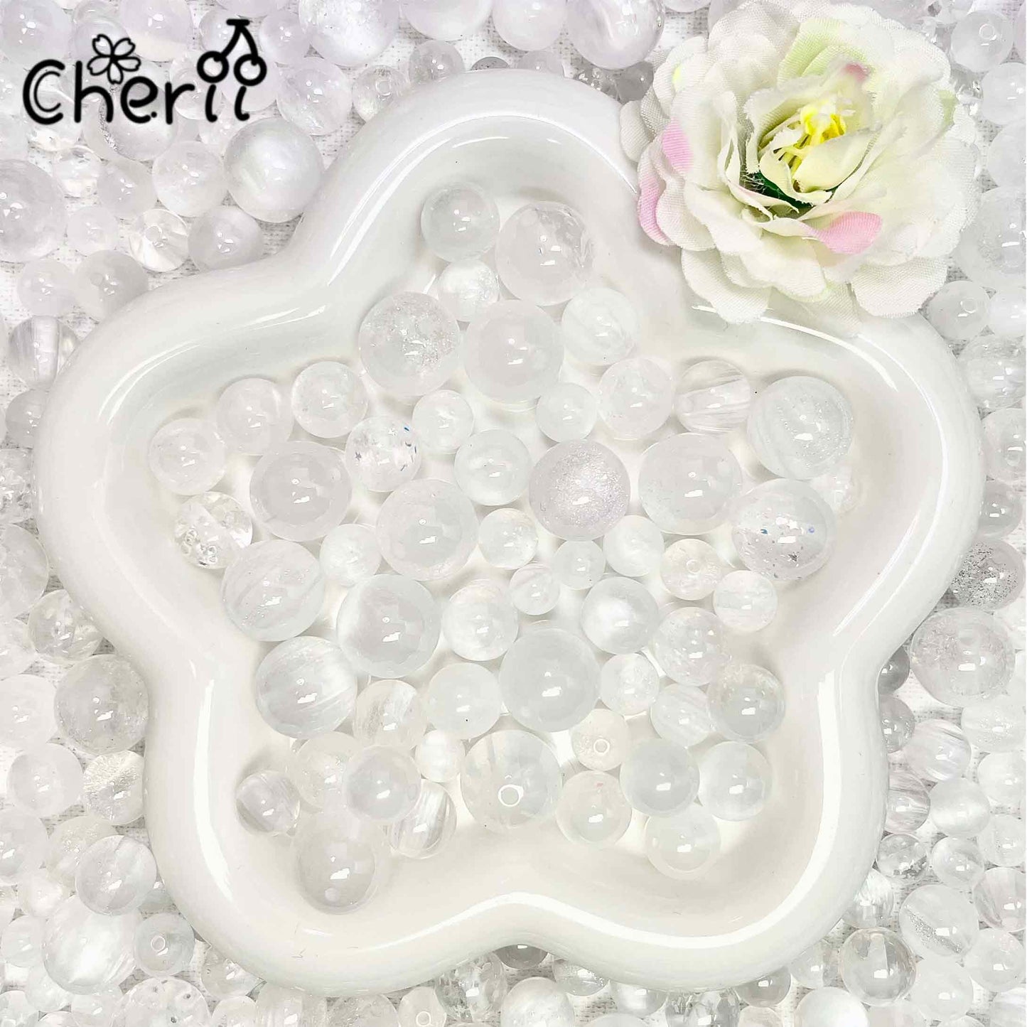 ♥【4.24更新】♥A1032 静かに灯る白 夜光 約7.8mm~15.8mm