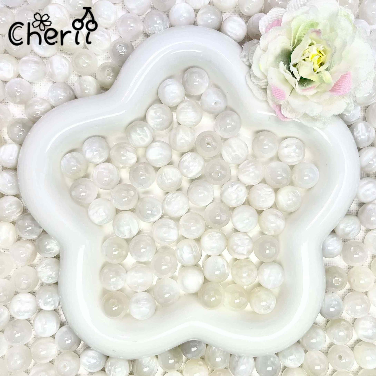 ♥【3.25新作】♥A1033 白の中に眠る色 光变 約12mm
