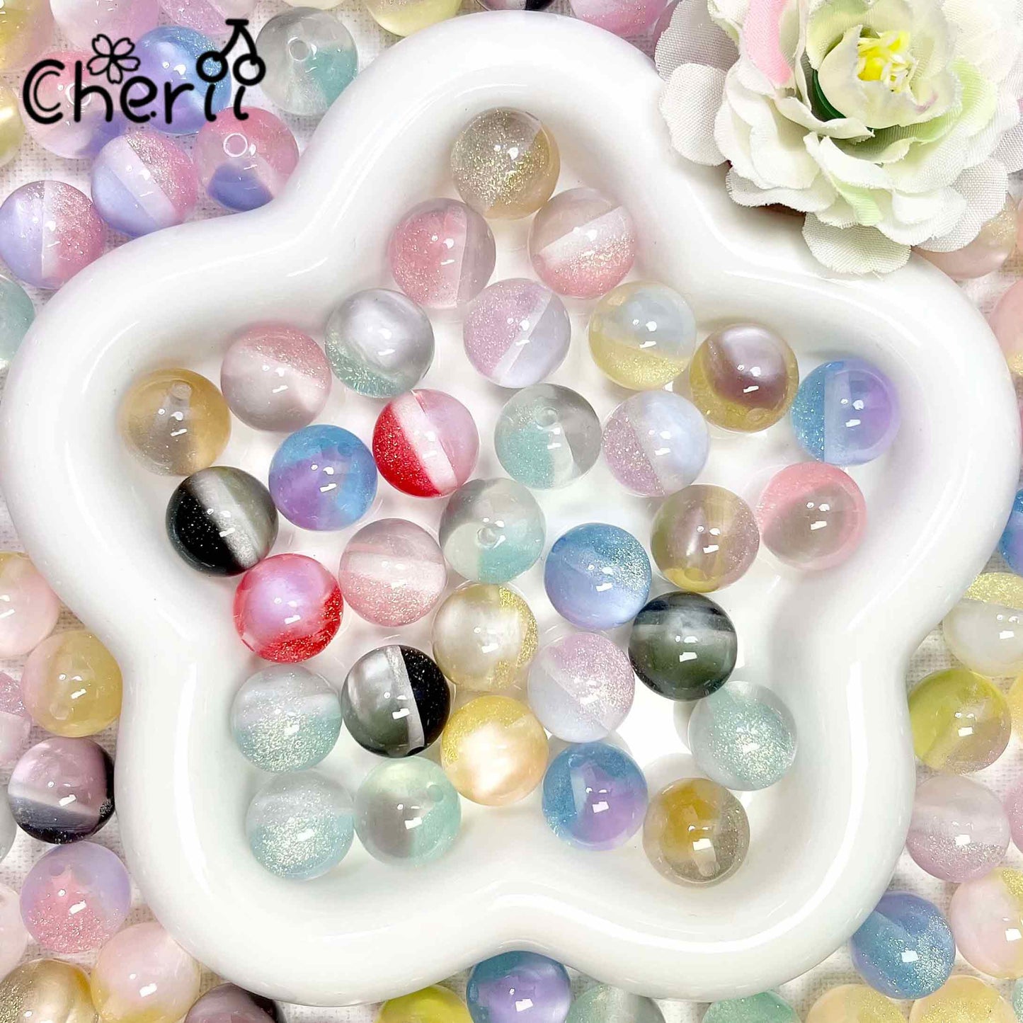 ♥【3.26新作】♥A1038  うつろう色のかくれんぼ 变色 約16mm