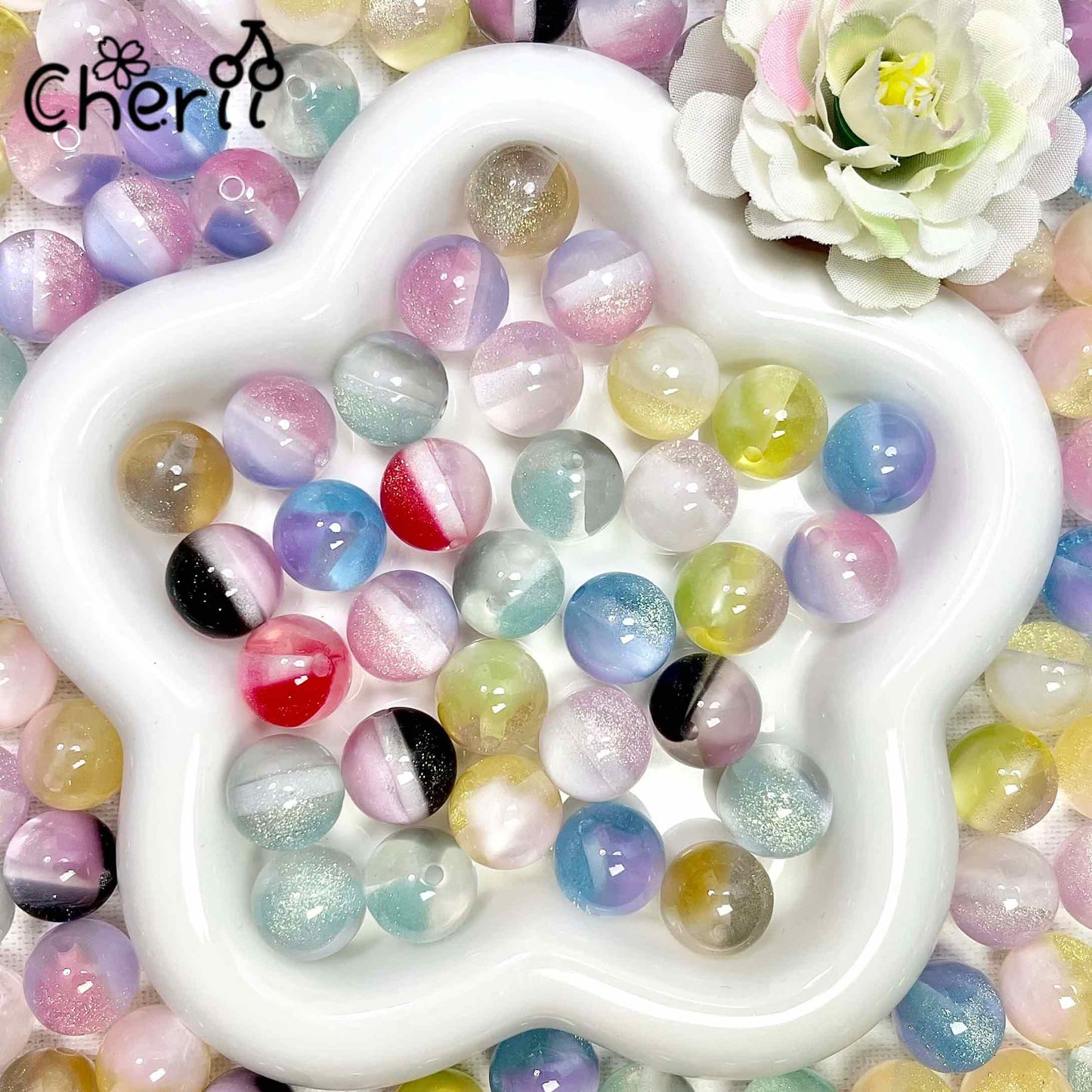 ♥【3.26新作】♥A1038  うつろう色のかくれんぼ 变色 約16mm
