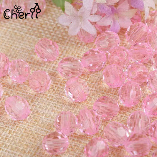 ♥【5.19更新】♥ A0182 キレキラ多面 アクリルビーズ 10mm