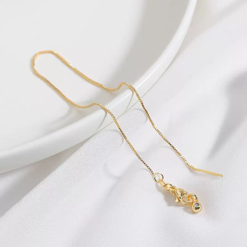 ♥【6.19新作】♥A1245 高保色シルバーブレスレットチェーン 18k 22cm