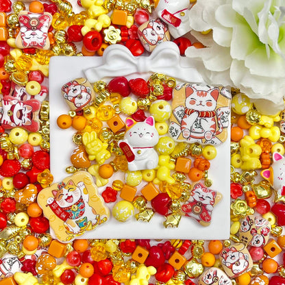 ♥【ラストラッキー8.26新作】♥A0411 ラッキーニャンドリーム アクリルビーズ