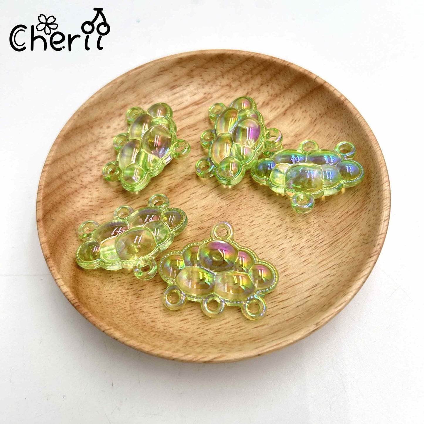 ♥【4.13更新】♥ A0204 雲☁️と蝶々 アクリルカンツキパーツ