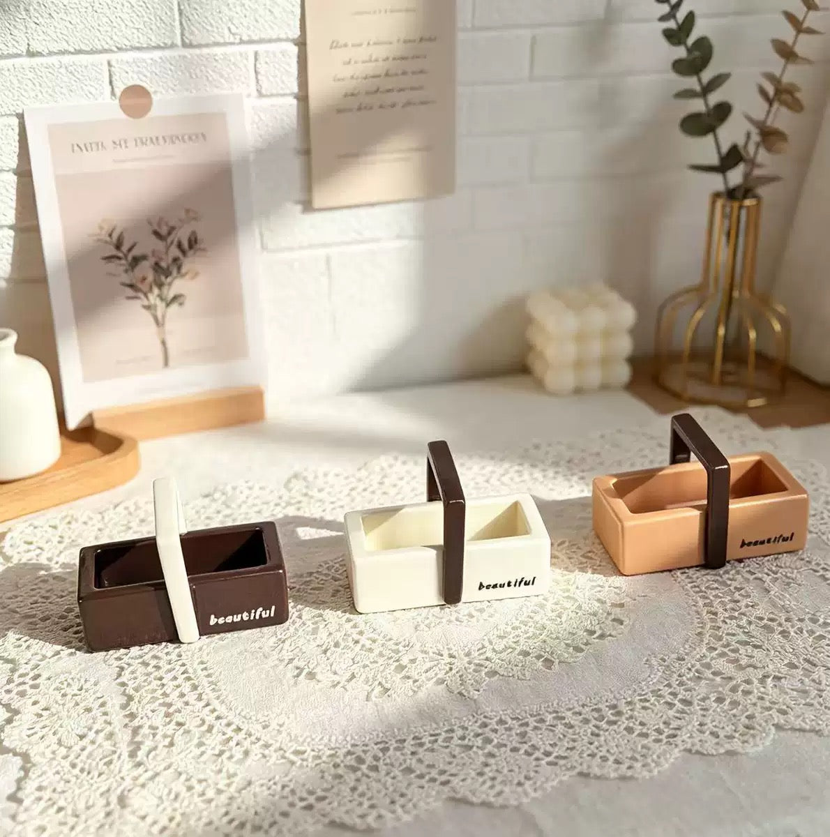 ♥【8.19新作】♥A1304 ビーズのお花が咲くかご DIYパーツ