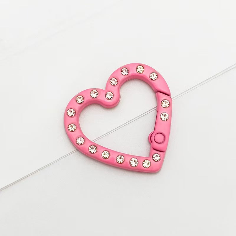 ♥【5.27更新】♥A1137 カラフルラインストーン付きキーホルダー DIYパーツ用 2種類