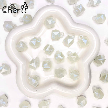 ♥【10.9再入荷】♥ A0166 多面体 夜光 カンツキ ビーズ