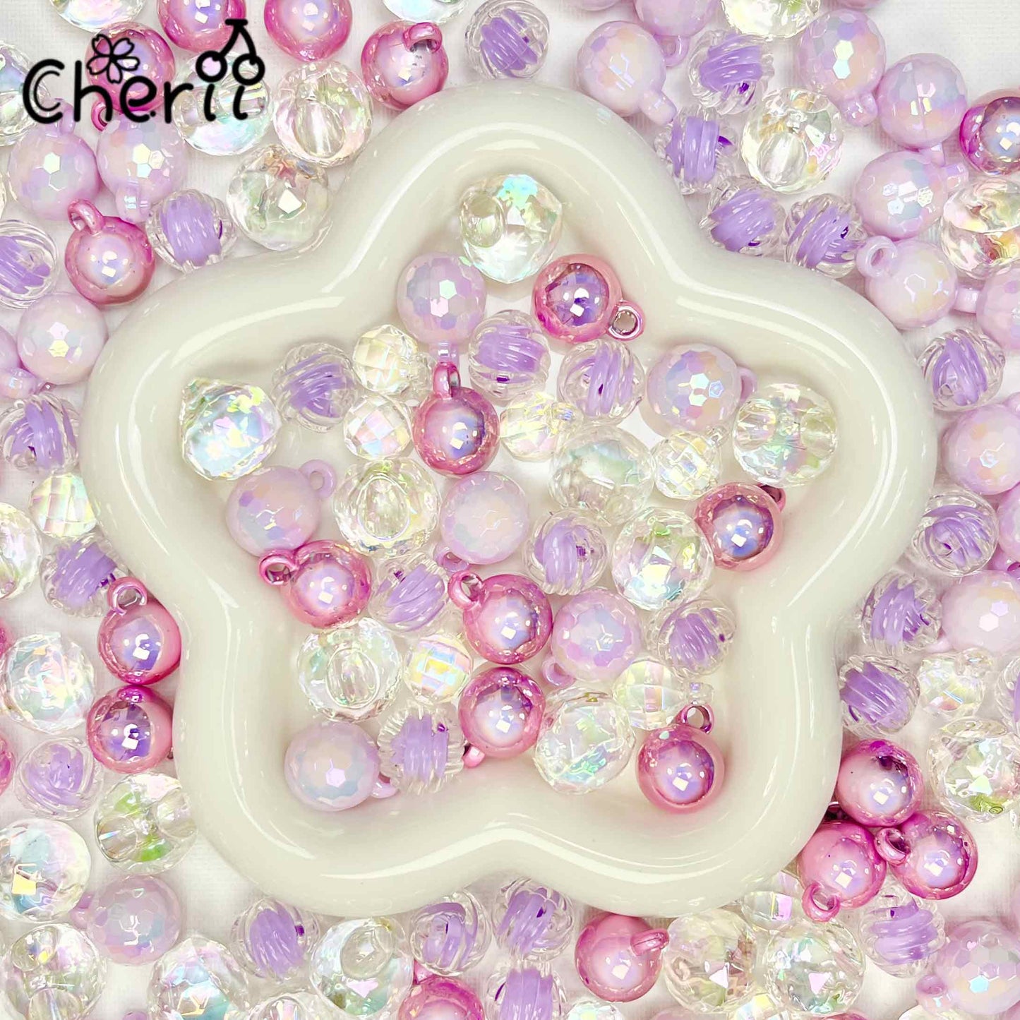 ♥【6.05新作】♥ A0229 フェアリーミストのしらべ  カンツキビーズミックス アクリル16mm