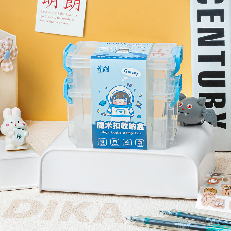 ♥【5.8新作】♥A1149 二段収納ケース DIYパーツ用 4色