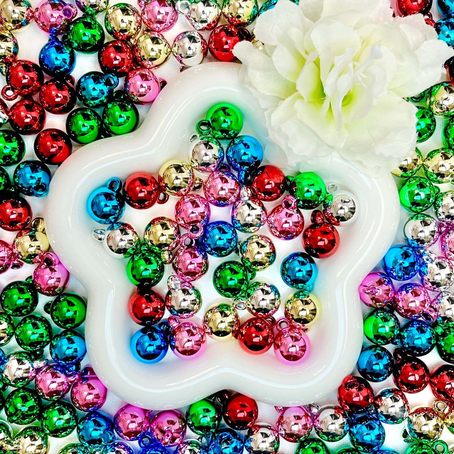 ♥【10.28新作】♥A0571 カラフルワンダー アクリルビーズ 金属感