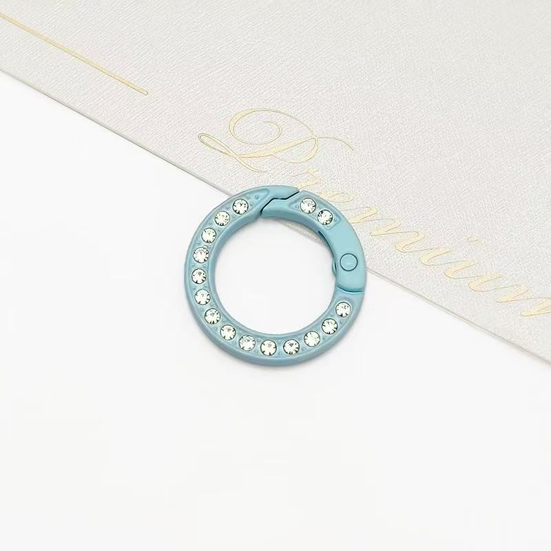 ♥【5.27更新】♥A1137 カラフルラインストーン付きキーホルダー DIYパーツ用 2種類