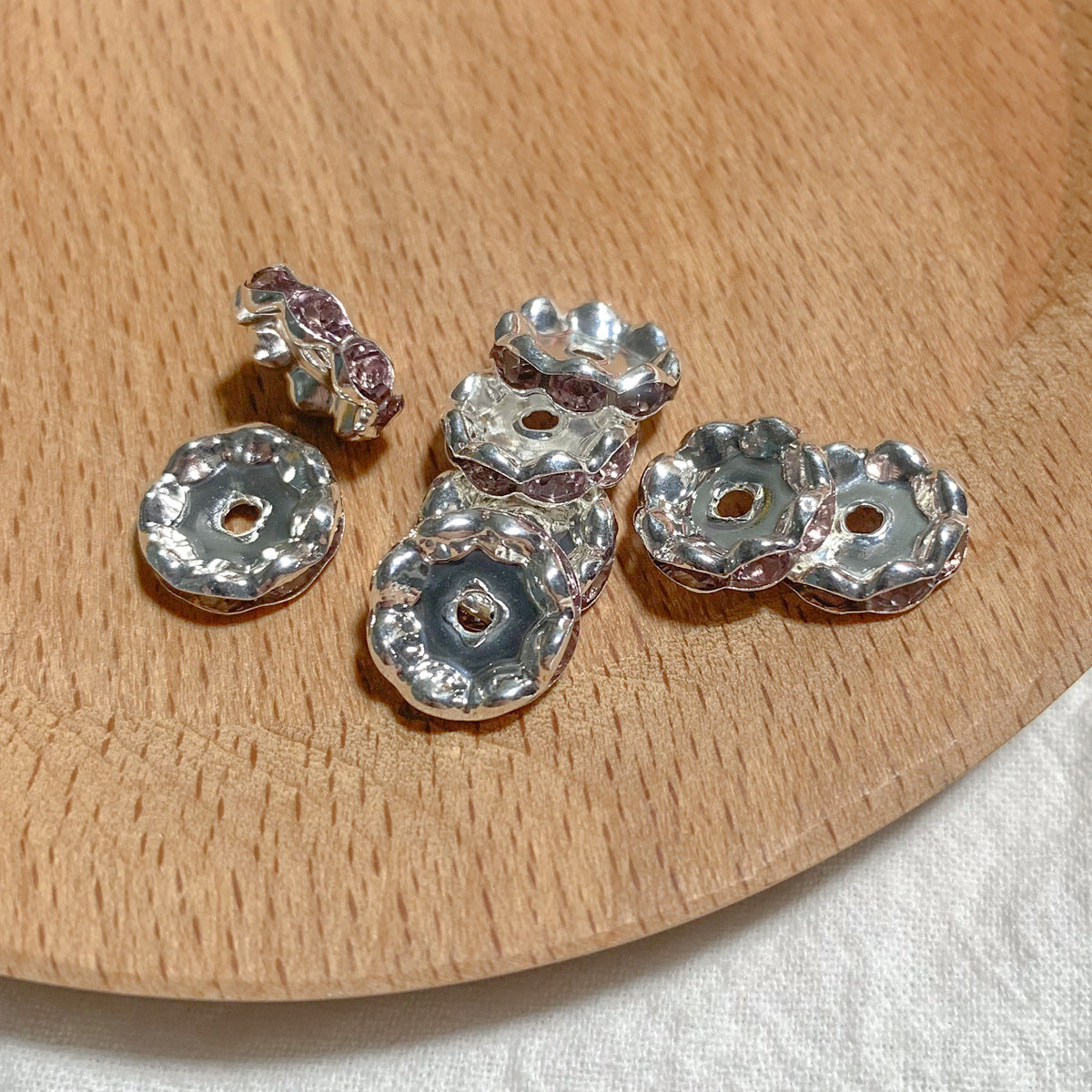♥【4.16新作】♥A1092 ラインストーンリング 約7〜10mm