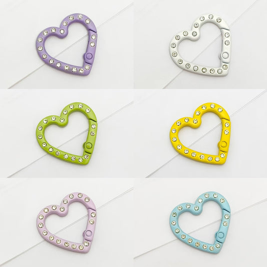 ♥【5.27更新】♥A1137 カラフルラインストーン付きキーホルダー DIYパーツ用 2種類