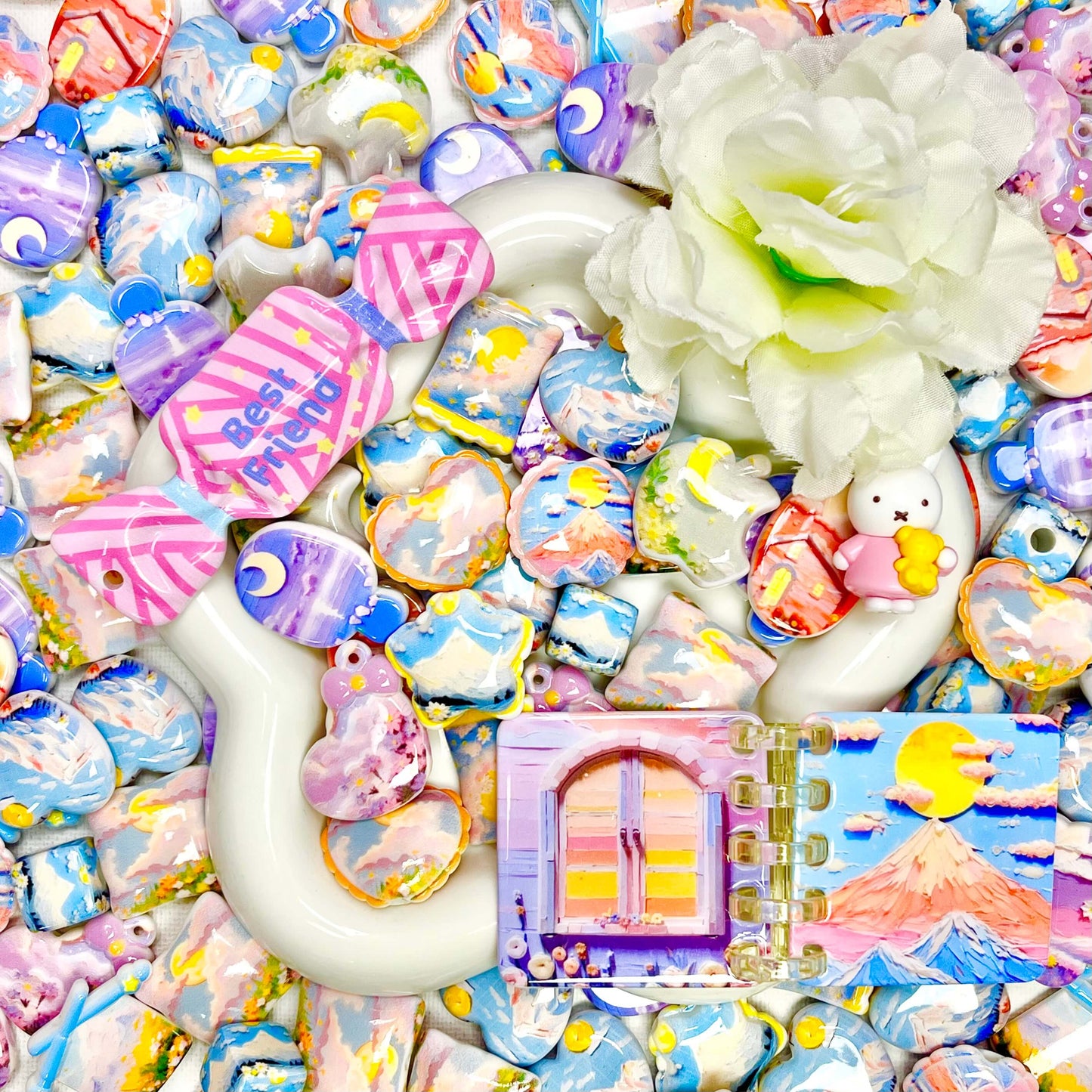 ♥【11.28新作】♥A0671 山影の詩 アクリルビーズ