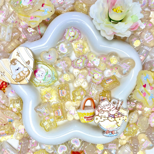 ♥【4.28新作】♥A1126 世界で始まるはじめての物語 夜光 ストラップ用アクリルビーズミックス
