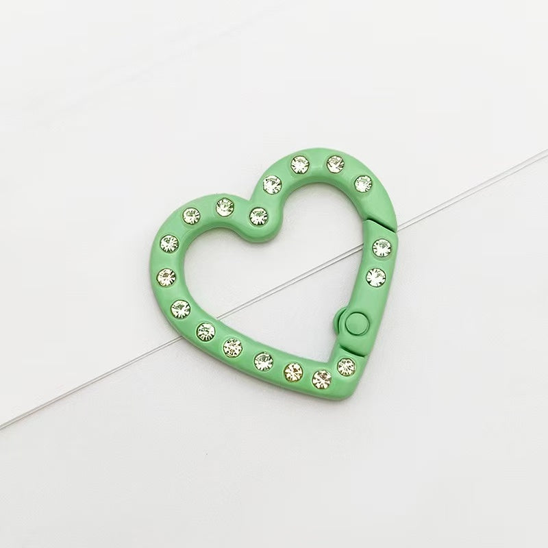 ♥【5.27更新】♥A1137 カラフルラインストーン付きキーホルダー DIYパーツ用 2種類