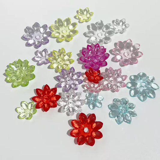♥【10.10新作】♥A0519 組み合わせロータス DIY用パーツ 6色