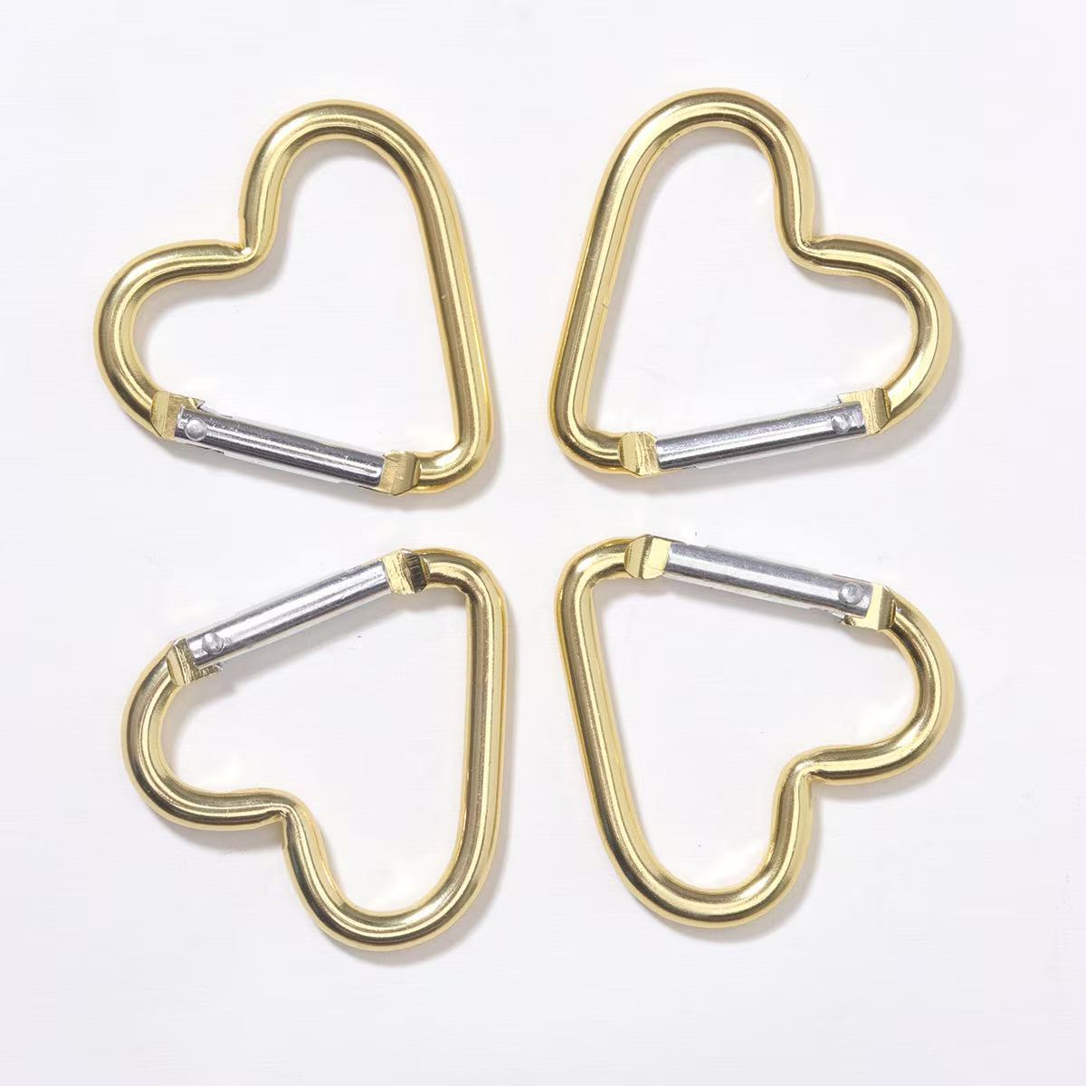 ♥【11.17更新】♥A0308 ハート形 合金製 カラビナ 45mm*42mm