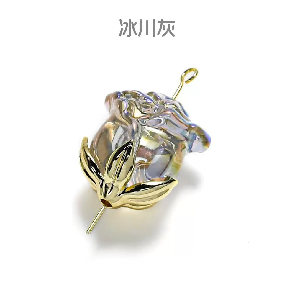 ♥【3.11新作】♥A0979 遠い庭の薔薇の便り 夜光 DIYパーツ用 5色