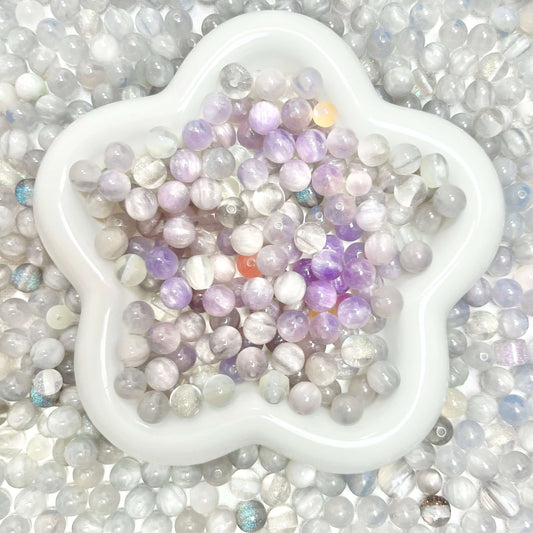 ♥【6.06新作】♥A1223 月蝕の雫🌙✨ UV変色・レジンビーズ 10mm