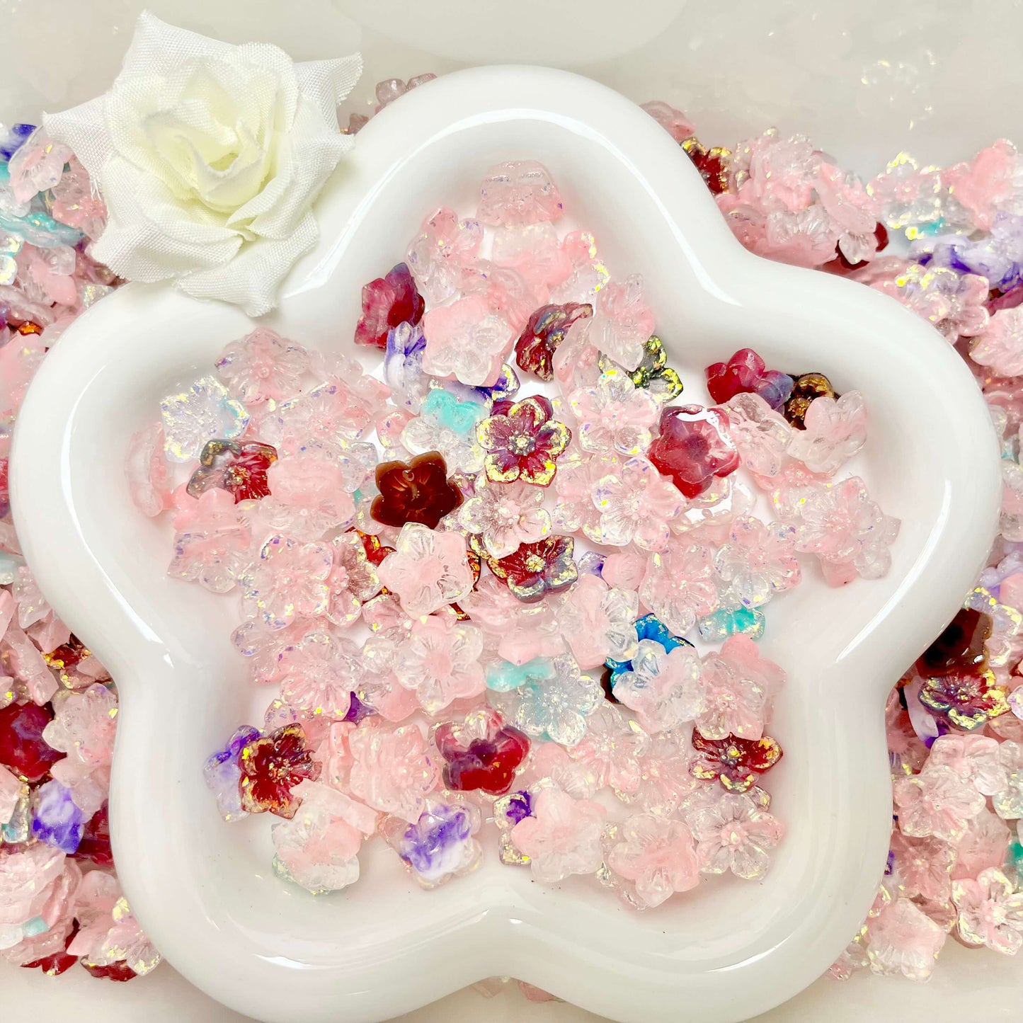 ♥【6.11新作】♥A1235 あの日の花便り 夜光 ソフト桜