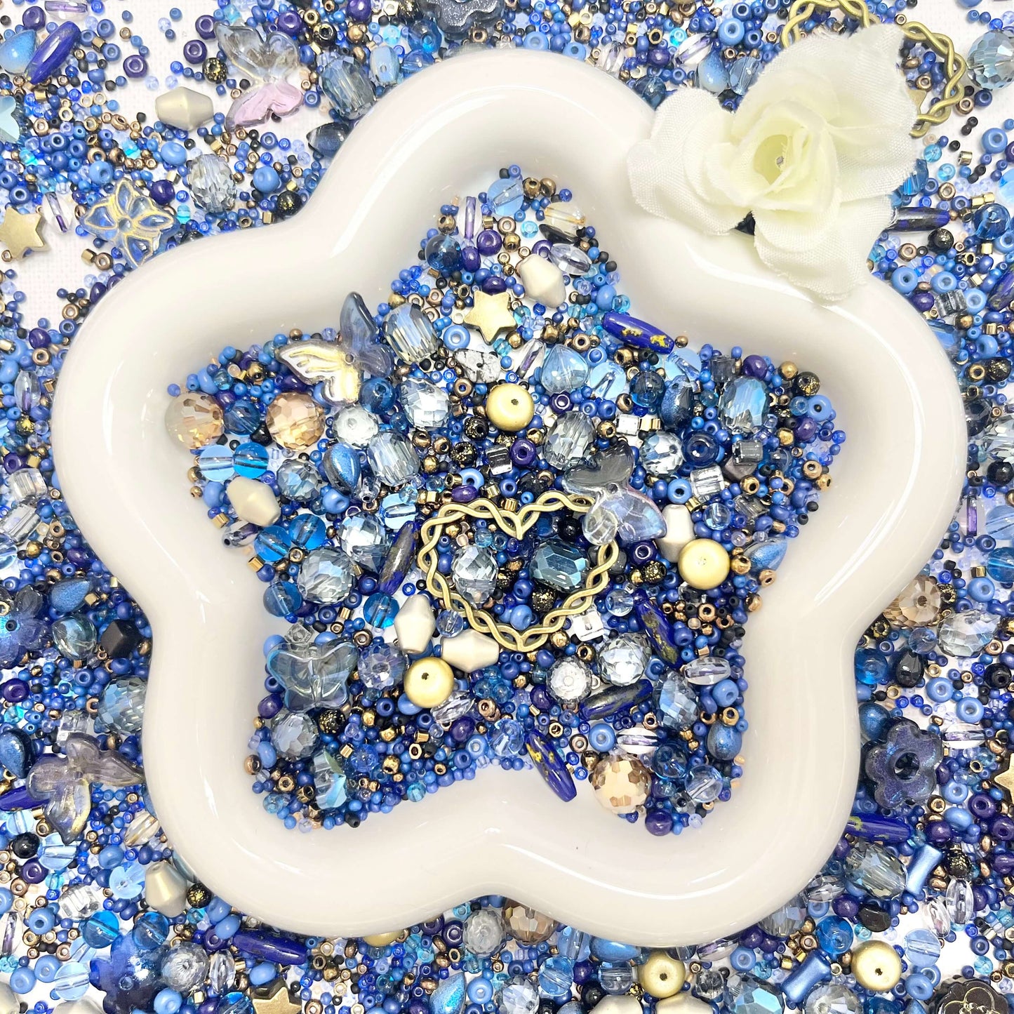 ♥【6.18新作】♥A1244 海辺の古道具店 高品質ガラスチビビーズミックス