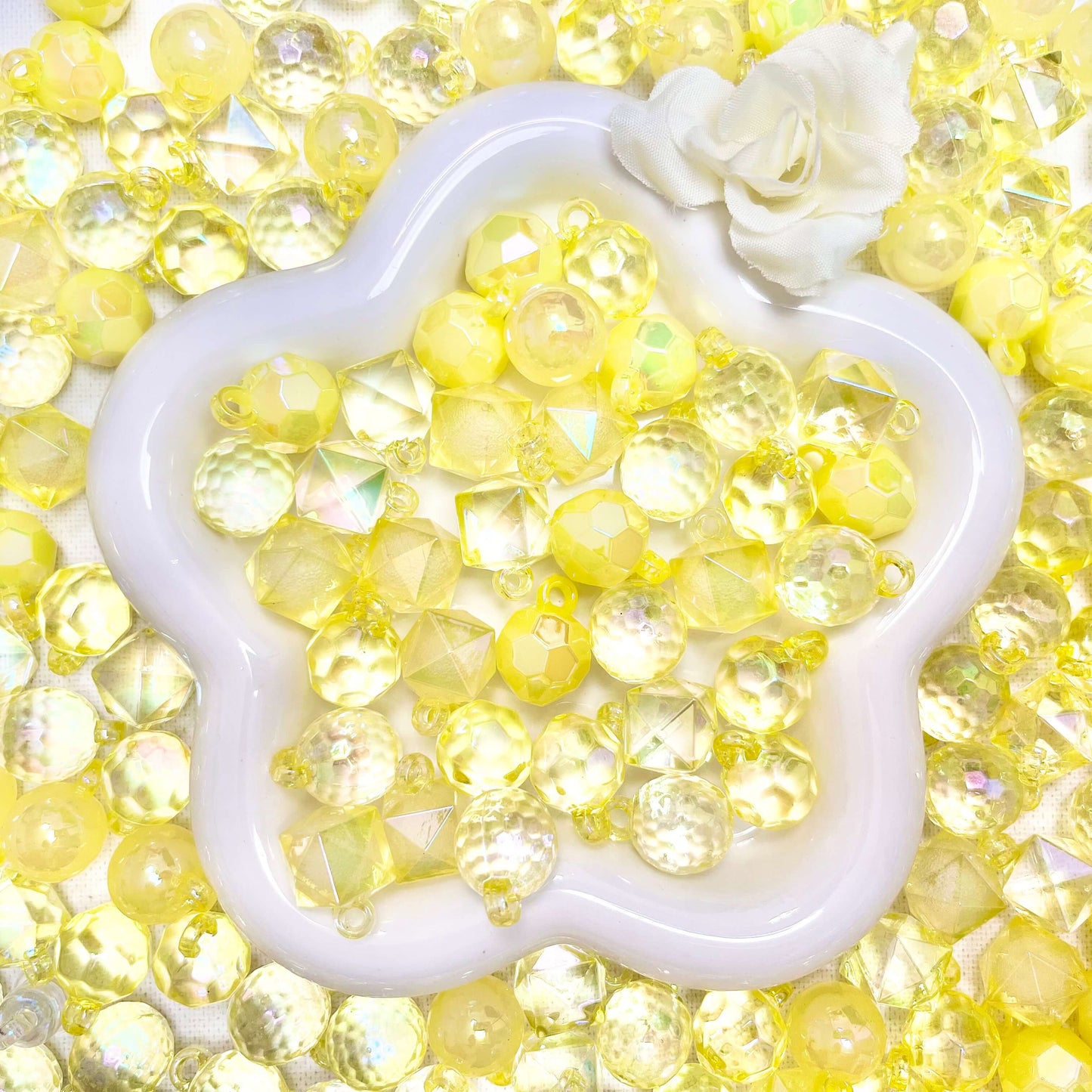 ♥【買一得一6.18新作】♥A1240 駄菓子屋コレクション 夜光リース用かん付きビーズミックス
