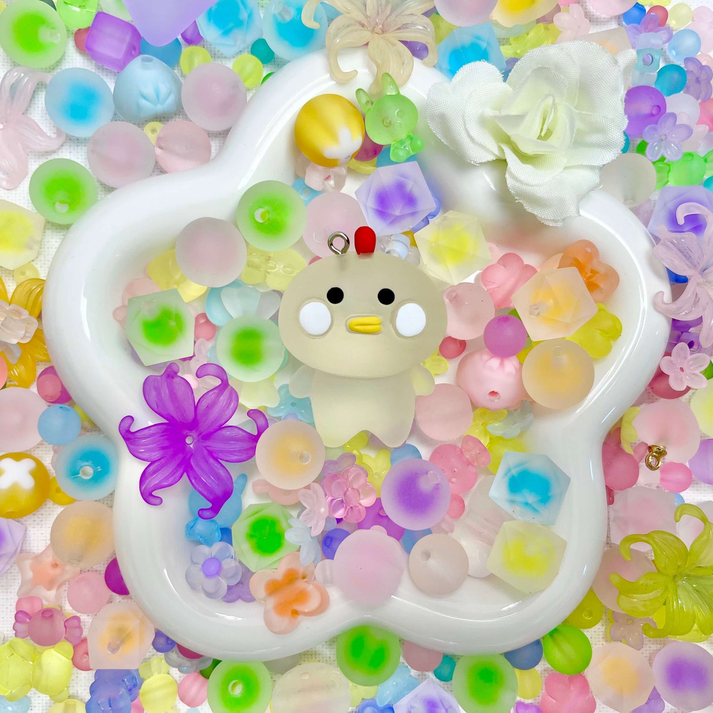 ♥【6.24新作】♥A1250 ゆめかわキャンディ ストラップ用 アクリルビーズミックス
