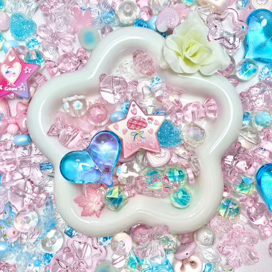 ♥【7.08新作】♥A1271 あまい夏色パレットストラップ用アクリルビーズミックス