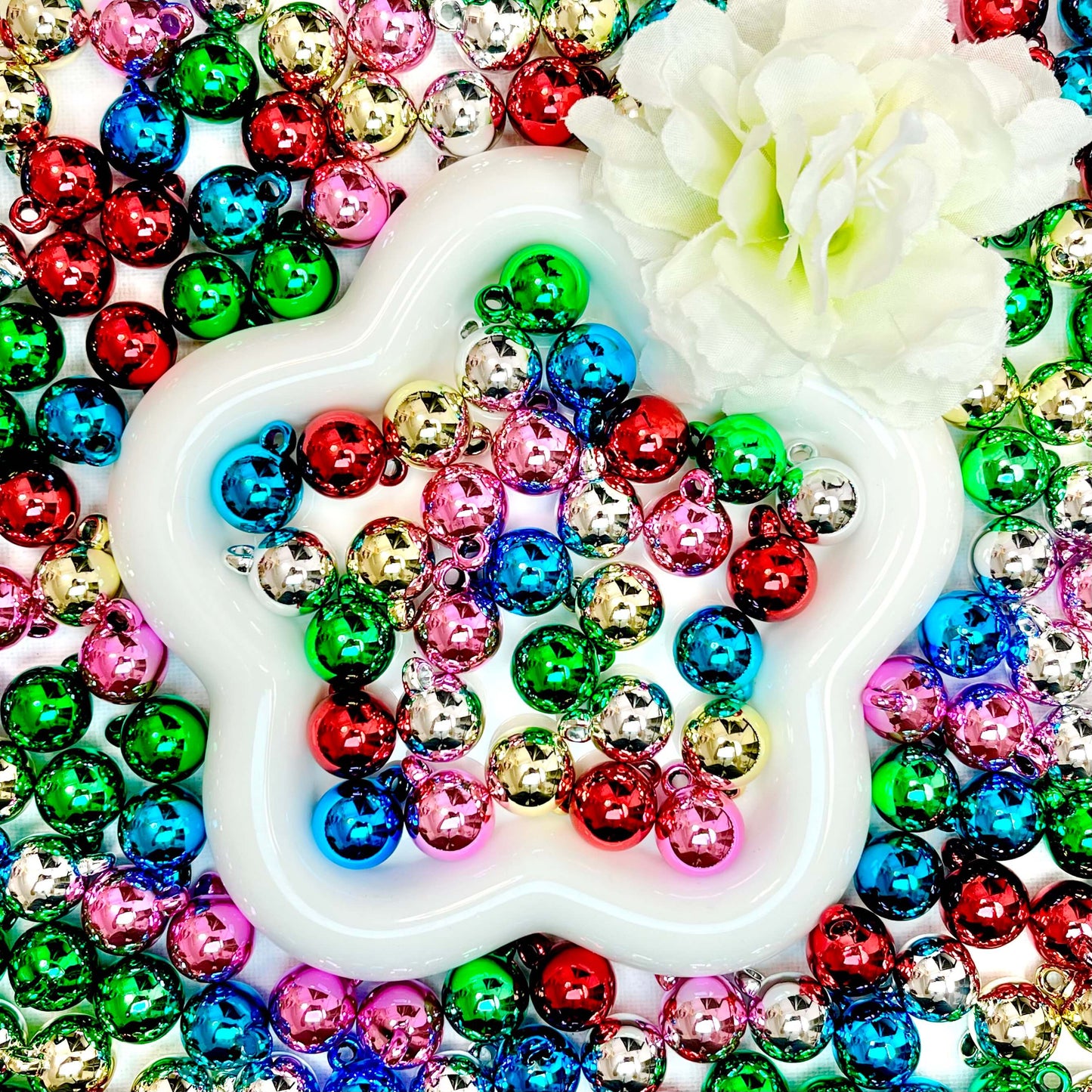 ♥【10.28新作】♥A0571 カラフルワンダー アクリルビーズ 金属感
