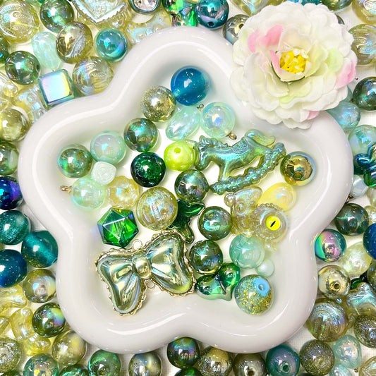 ♥【5.28新作】♥A1208  森翠回廊 ストラップ用アクリルビーズミックス