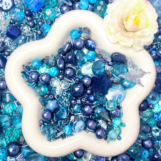 ♥【5.28新作】♥A1209  海青色の便り ストラップ用アクリルビーズミックス